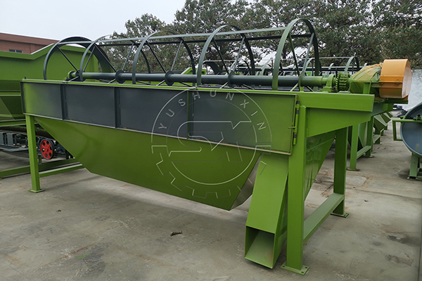 Powder fertilizer screening machine 