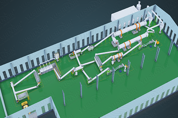 chicken manure fertilizer production line
