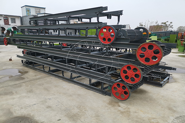 Belt conveyor in fertilizer making line